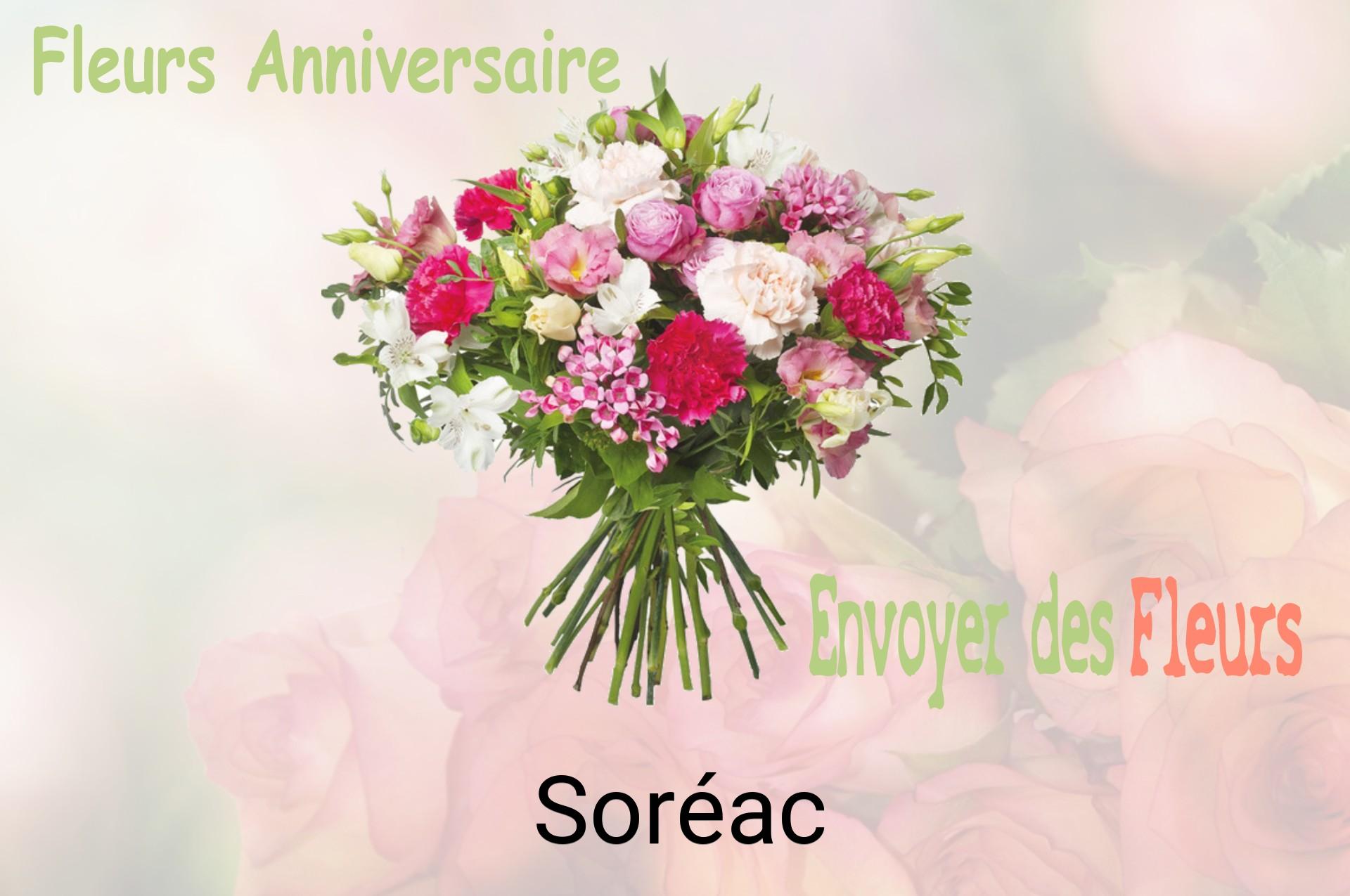 Bouquet de fleurs d’anniversaire livré à Soréac
